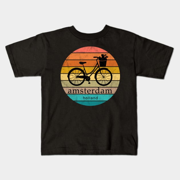 Amsterdam Kids T-Shirt by valentinahramov